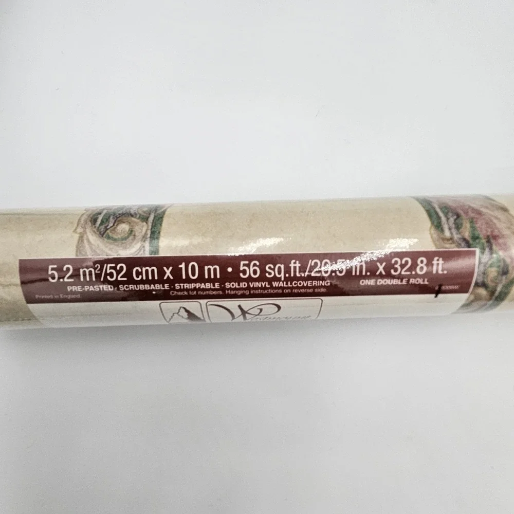 Westmount Wallcoverings DES‎ 86410 Prepasted Vinyl Wallpaper Double Roll Vintage